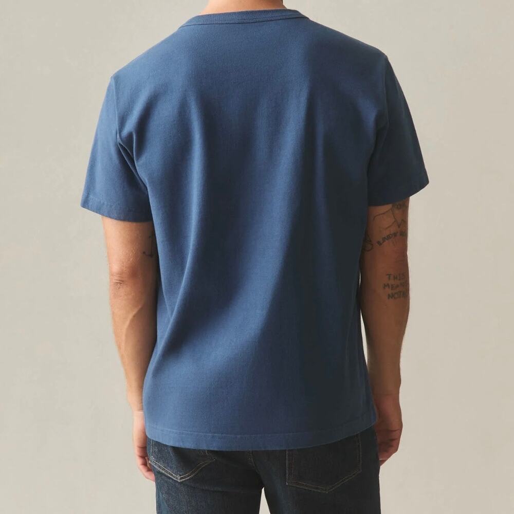 American Giant Everest Ultra Heavyweight Cotton Tee Shirt XL Blue - Picture 11 of 11